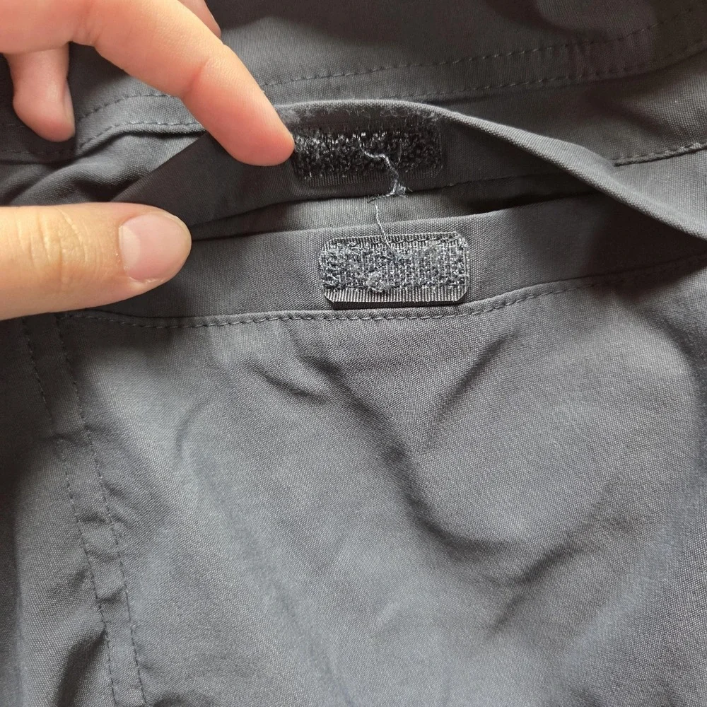 Free Country Shorts Mens 30 Gray Adjustable Waist Belt Hiking Microfiber Outdoor